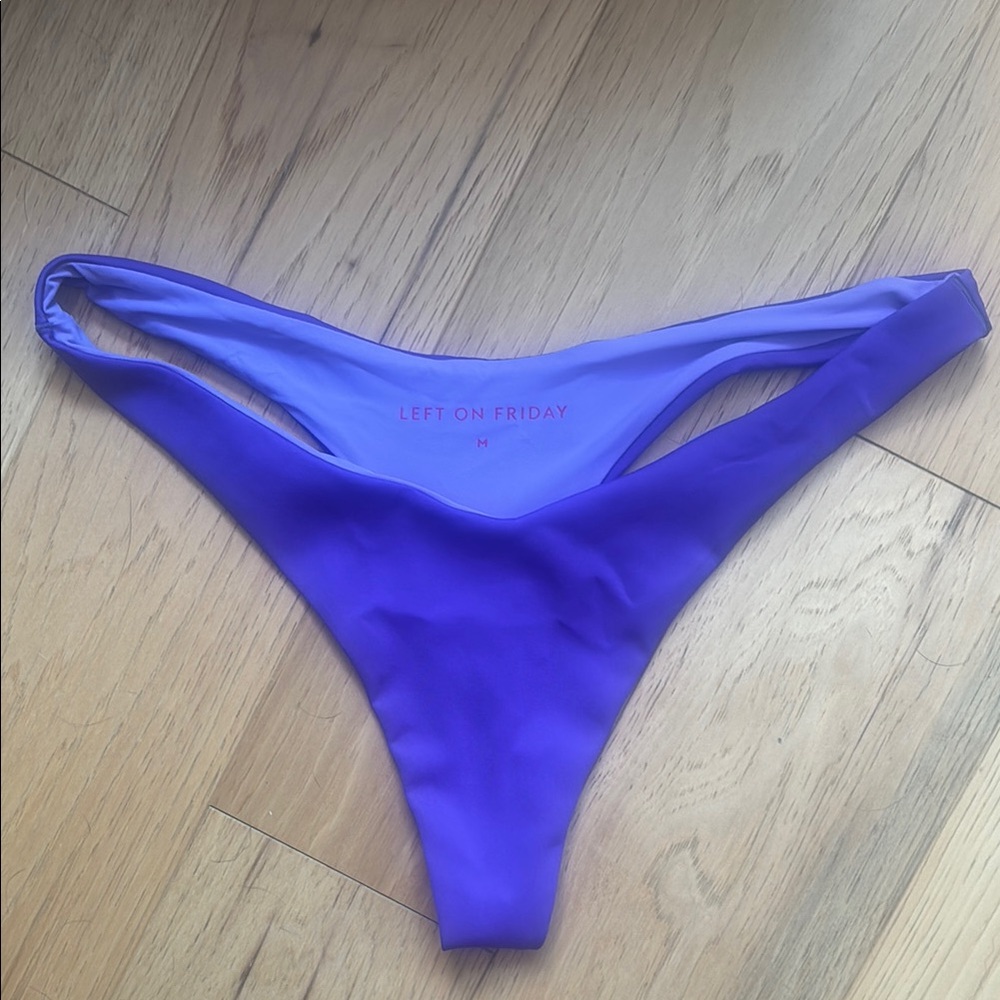Left On Friday Purple Thong Bottom